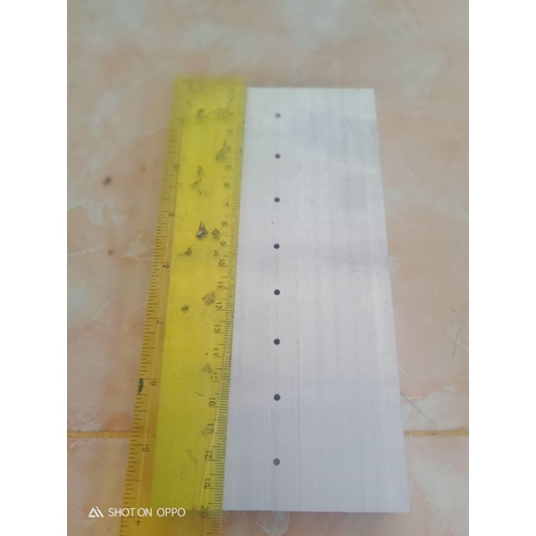 heatsing pendingin panjang 20cm 5 sirip untuk transistor
