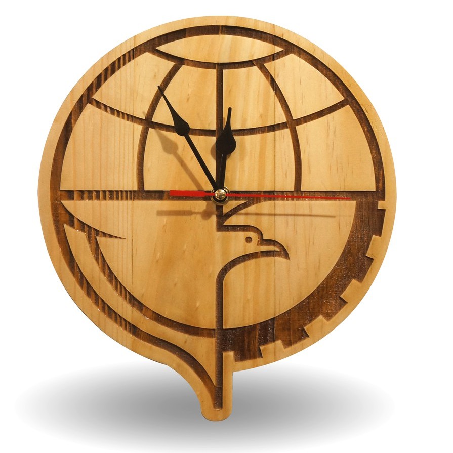 Jam Dinding Kayu Jati Belanda Unik Dekorasi Rumah Custom Logo2 Shopee Indonesia