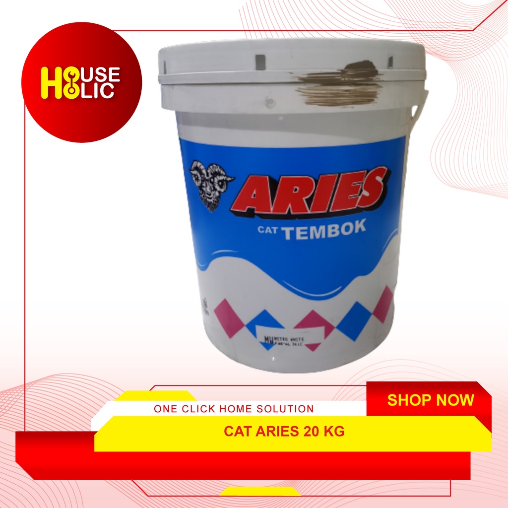 Cat Aries 20 KG / Avian Avitex Paint Tembok Plafon Interior Eksterior 1 Pail