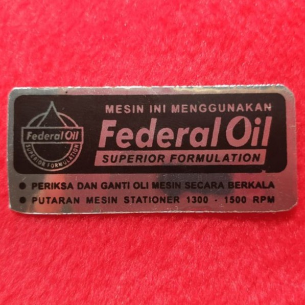 

Sticker / Striping / Lis body motor FEDERAL OIL model baru