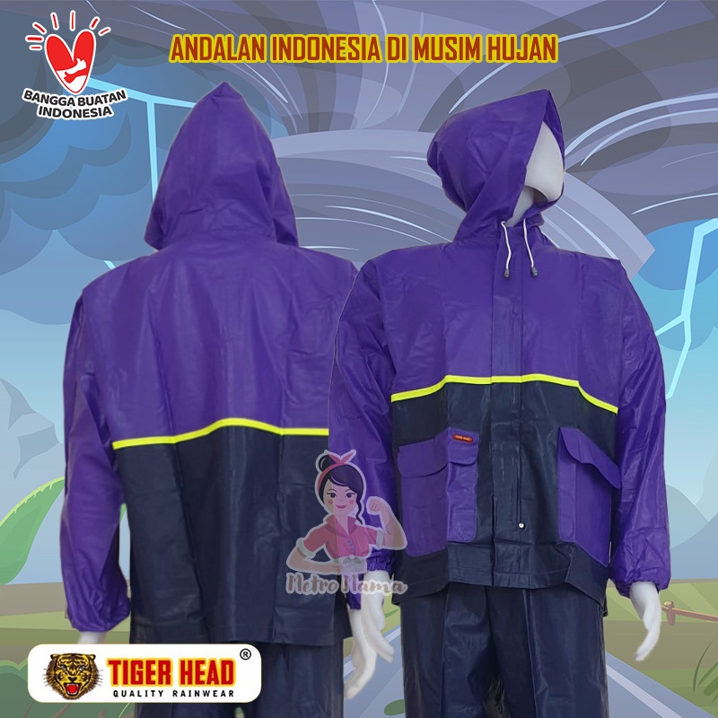 Jas hujan Stelan BIG TOP Tiger Head 68208 PRODUK ORIGINAL Mantel Raincoat Tebal