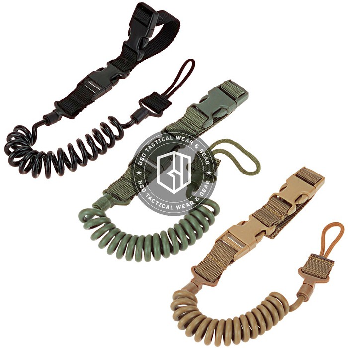 Jual tali sling pistol tactical lanyard spring belt handgun airsoft safety Diskon