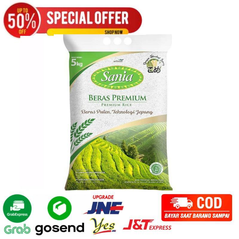 

Beras sania 5 kg segarmart bandung