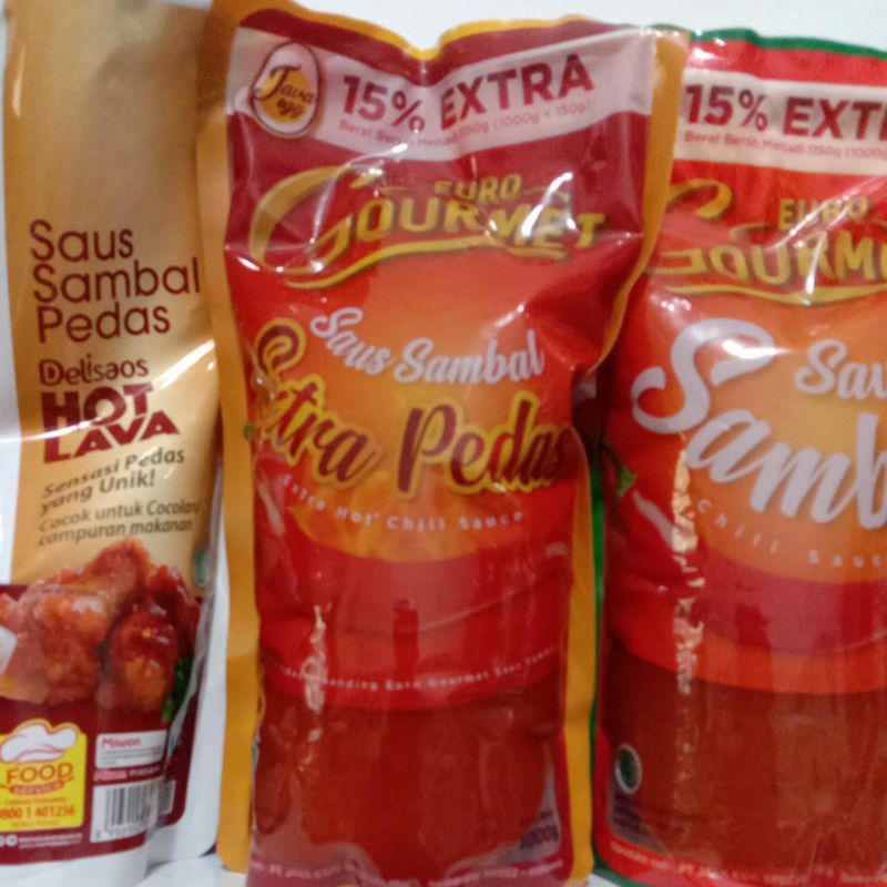 

Saus sambal Ekstra pedas Euro Gourmet 1kg