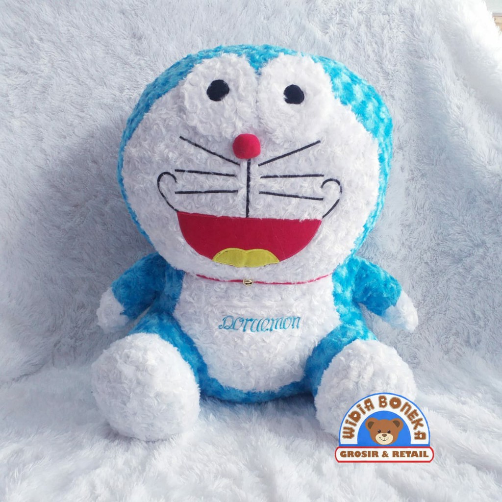 Boneka doraemon jumbo velboa / rasfur / snail mawar