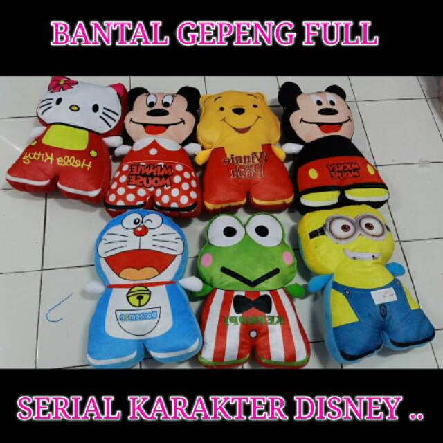 Bantal Boneka Perinting Karakter ( Full Badan )