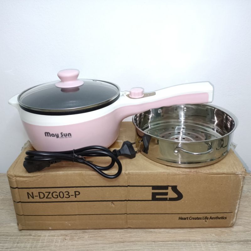 CEO Panci Listrik Portable 2 Tingkat Panci Listrik Stainless Steel