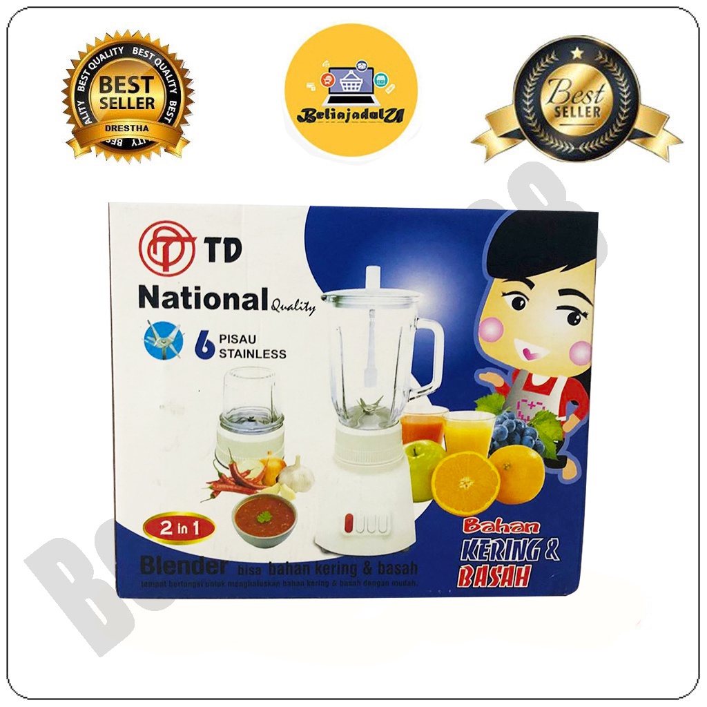 Beliajadulu88 blender National Yamakawa/TD kaca 3 IN 1( blender kaca murah )