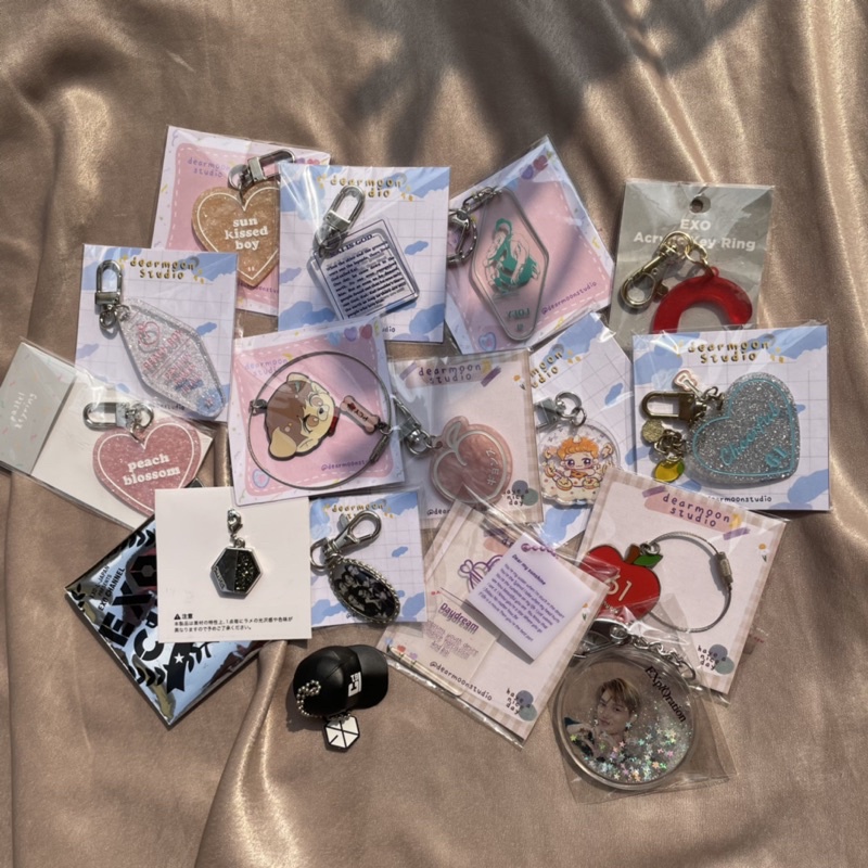 EXO CHANYEOL KAI D.O KEYRING OFFICIAL KEYRING & FANSITE KEYRING