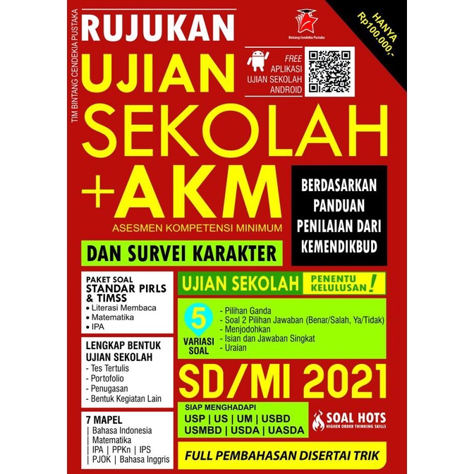 

Buku RUJUKAN UJIAN SEKOLAH + AKM DAN SURVEI KARAKTER SD/MI 2021 (BCP) Star Seller Termurah
