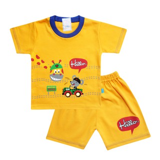WakaKids Baju Bayi Anak Laki Laki Tangan Pendek Setelan WakaKids Baju Bayi Anak Laki Laki Tangan Pendek Setelan