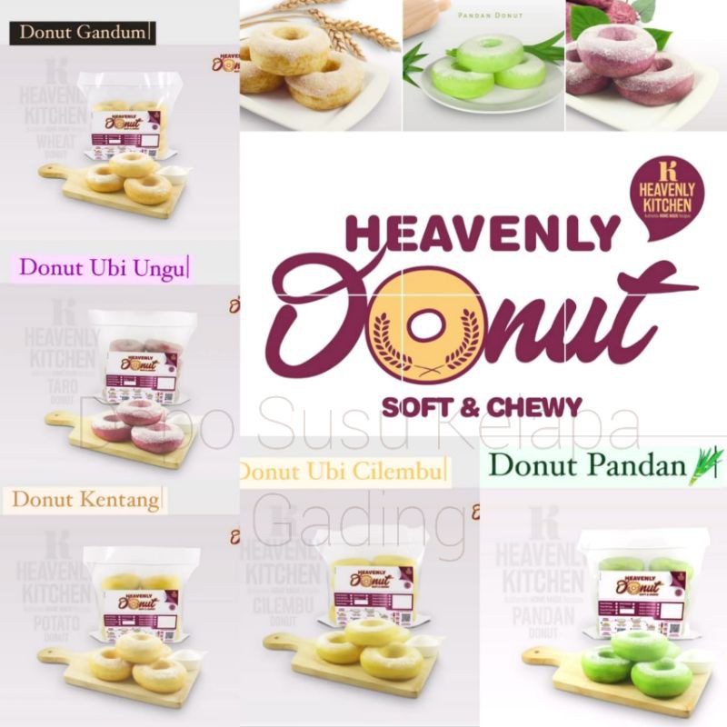 Heavenly Donut isi 10 from Heavenly Blush Kitchen | Doughnut Donat Pandan Taro