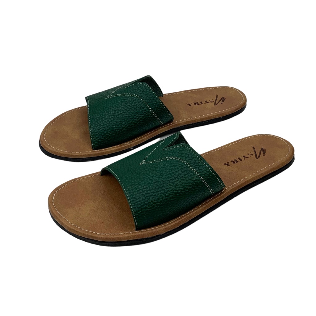 Insyira - Sandal Wanita Delina / Sandal Slop Wanita Non Slip Alas Coklat