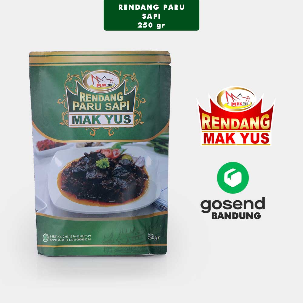 

Rendang Paru Sapi Padang Mak Yus Siap Saji Makanan Instan - 250gr