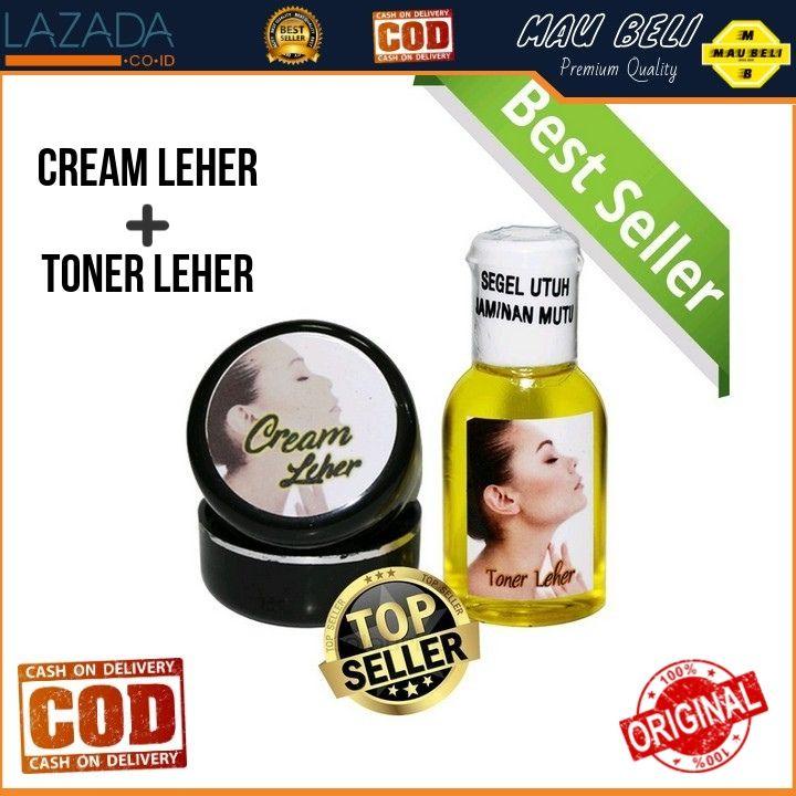 PAKET MURAH Cream Leher + Toner Leher Pemutih Leher Cream Pemutih Leher Toner Pemutih Leher Pembersih Daki Leher