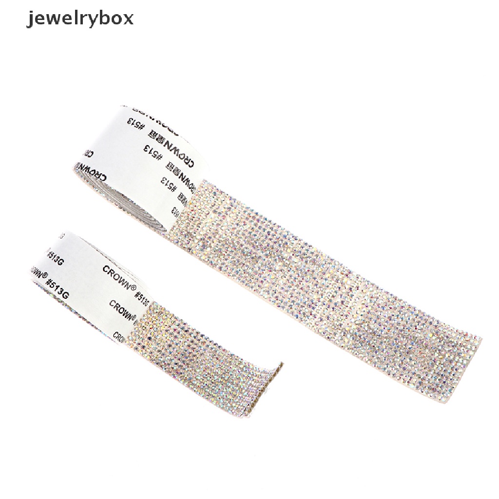 [Box] Self Adhesive Crystal Rhinestone Sticker Diamond Ribbon DIY Sticker Rhinestones Boutique