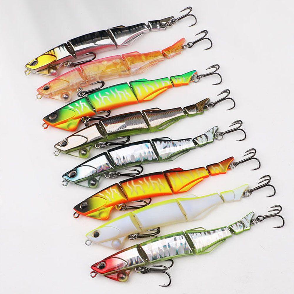 Top 1Pcs Multi Jointed Lure 90mm 6.8g Luya Aksesoris Mancing Tackle Mengambang Swimbait