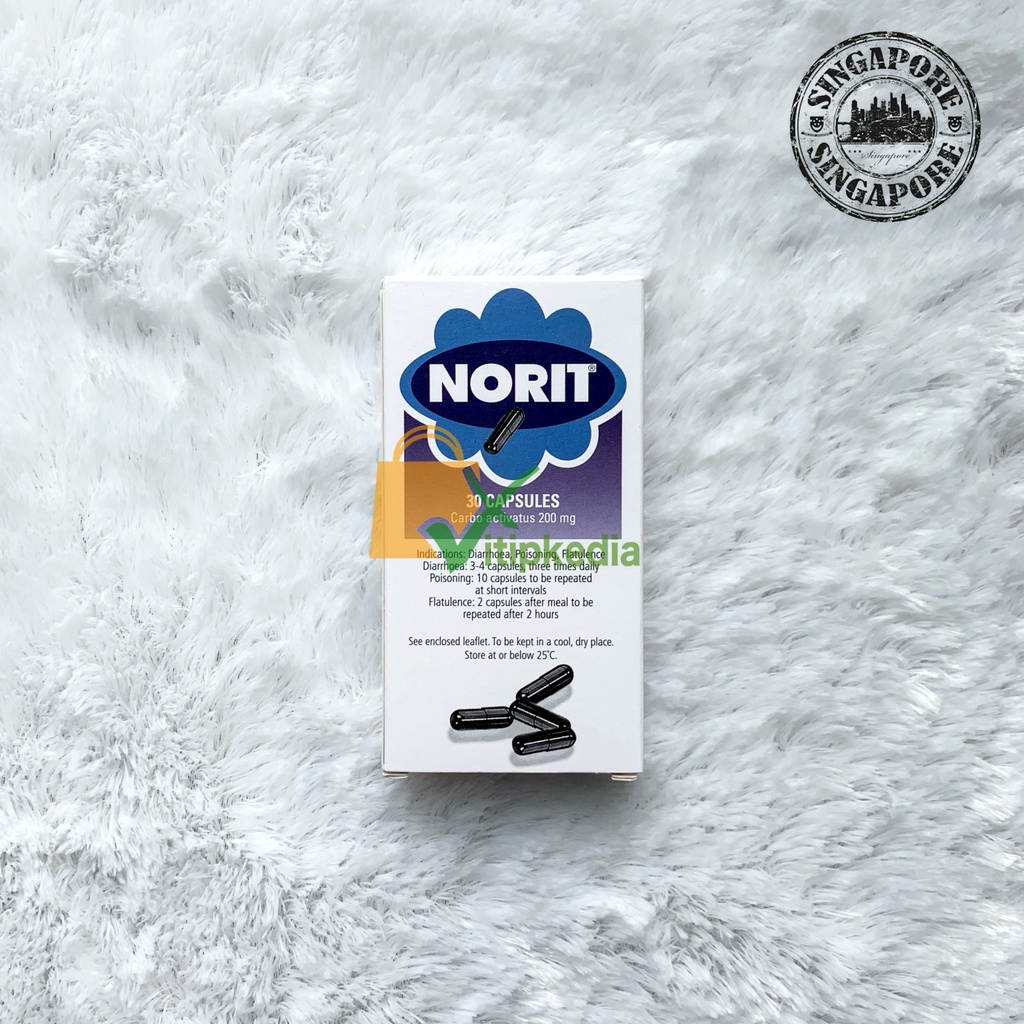 Norit Carbo Activatus 200mg - Netherland// obat diare// singapore