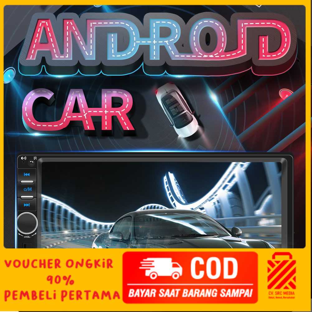 ANENG Android Tape Audio Mobil LCD 7 Inch Radio Bluetooth - 7018B