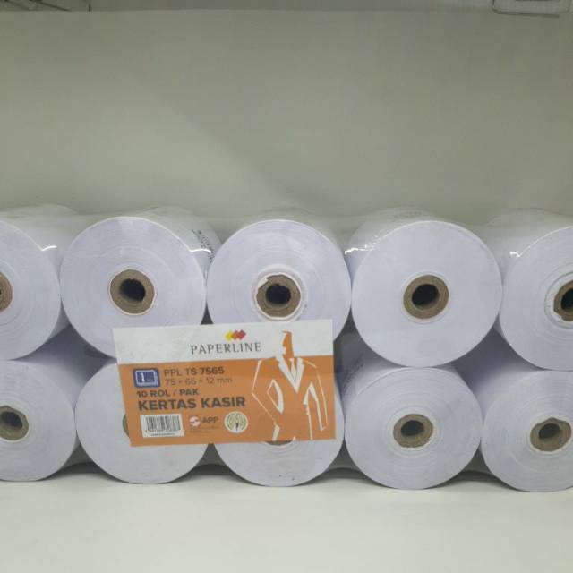 

Paperline kertas kasir uk 7565 1ply isi 10 roll