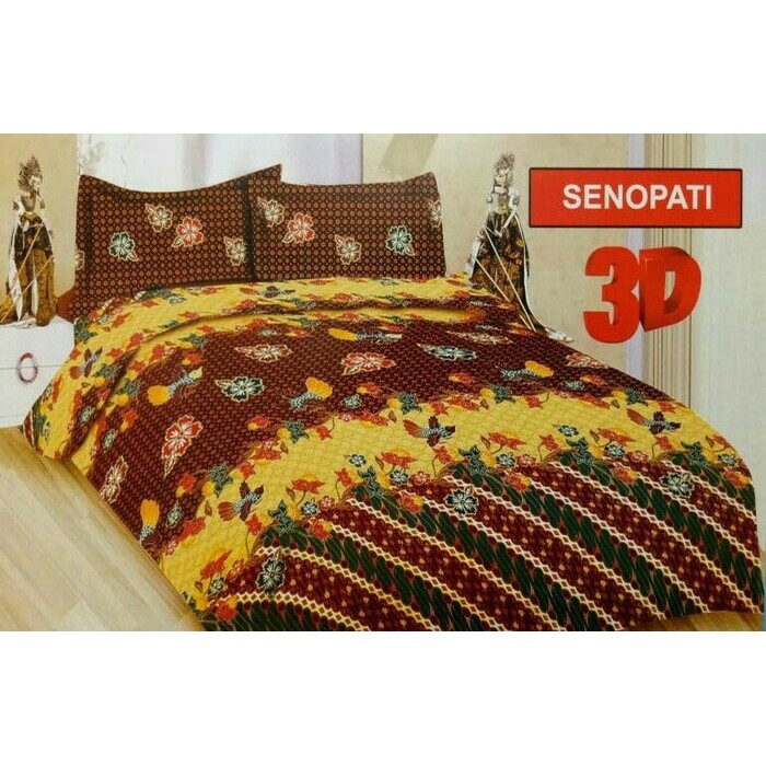 BONITA LEMBUT SPREI BONITA SENOPATI No 2 QUEEN 160 SEPRAI BATIK COKELAT EMAS HIJAU Murah