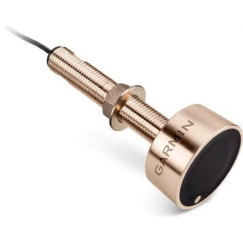 GARMIN TRANSDUCER GT15M-TH GPSMAP 585PLUS BRONZE THRU-HULL MID-BAND CHIRP (85-165KHZ, 600W) 8-PIN CONNECTOR WITH 15M CABLE NEW ORIGINAL GARANSI RESMI TAM