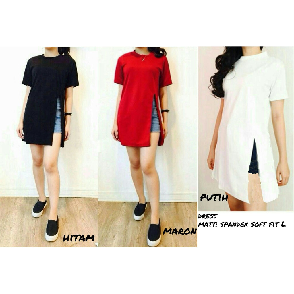 [dress 552 RO] Dress Wanita Spandex Varian Warna