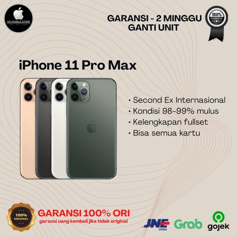 iPhone 11 Pro Max 64GB 256GB Second Ex Inter