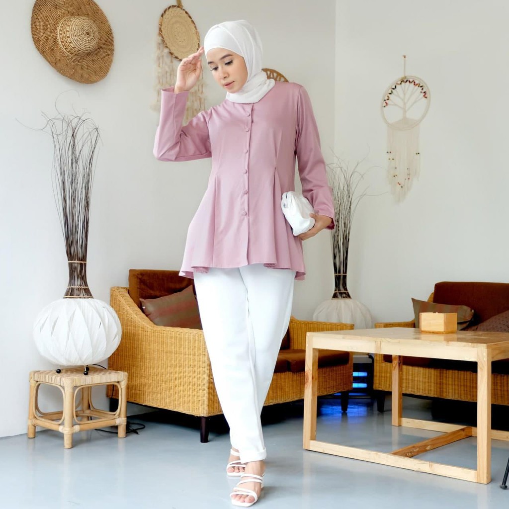 ELNARA TOP / ATASAN WANITA / PAKAIAN / BAJU KERJA