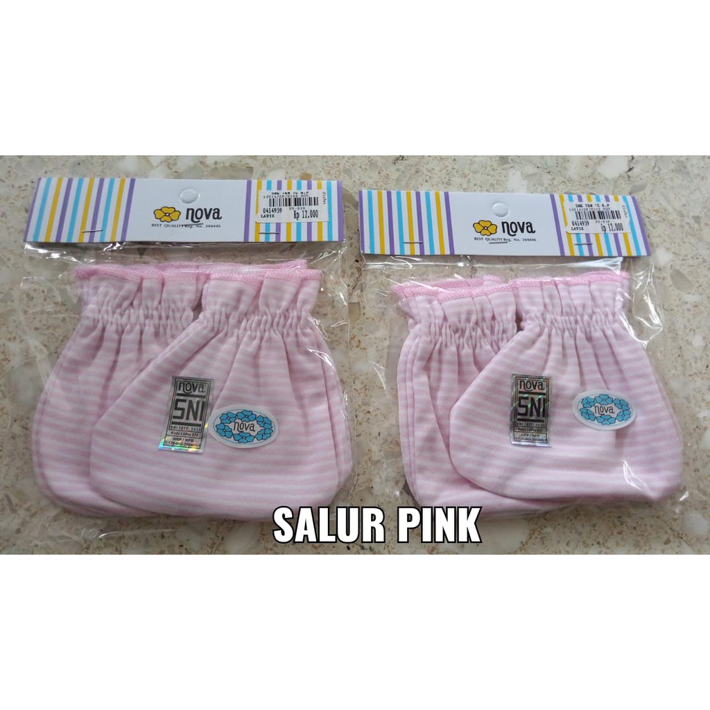 Nova Sarung Tangan Kaki / Sarung Tangan Kaki Bayi Newborn 0-3 Bulan