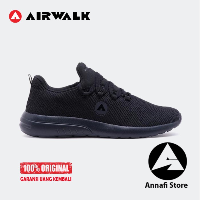 JUAL SEPATU SNEAKERS PRIA AIRWALK JEFF AIWY20F0417M - MONO BLACK