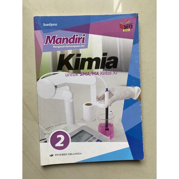 Buku Erlangga Mandiri Kimia Kelas 11 XII BEKAS/SECOND