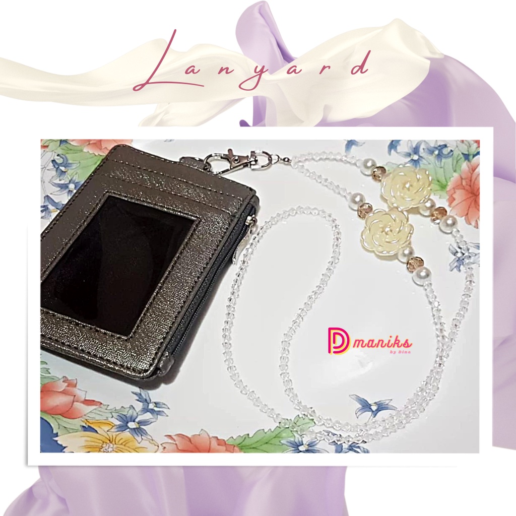 

Flower Lanyard/ Tali ID CARD/Kalung Name Tag Dmaniks