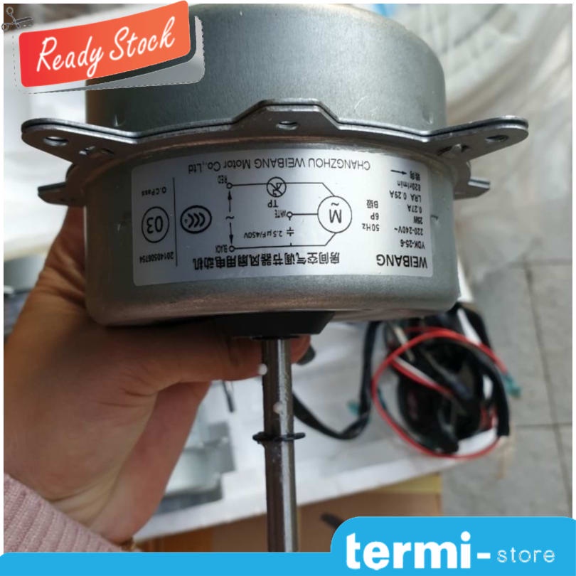 Dinamo Motor Fan Outdoor Ac Sharp YDK25 AS 7cm Hitam