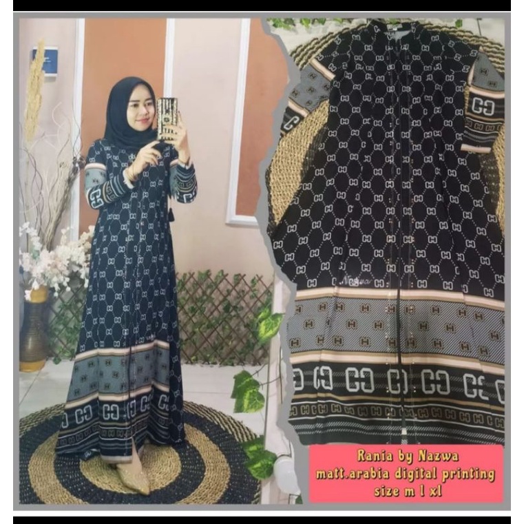 Abaya Rania Abaya hikmat KW Nazwa