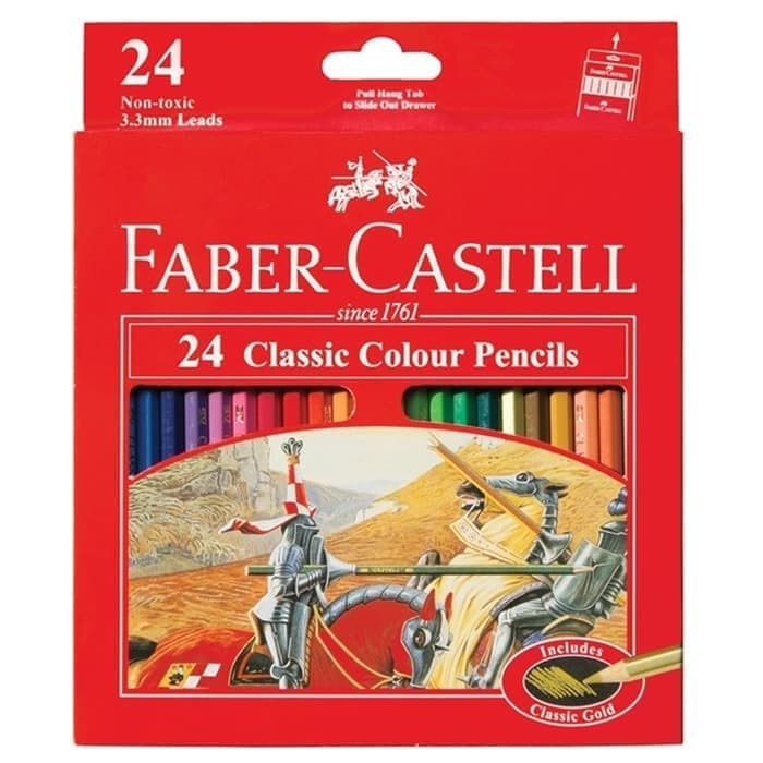 

PENSIL WARNA FABER CASTELL 24 COLOR