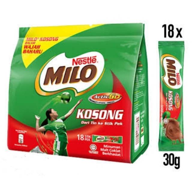 Nestle Milo Kosong Sachet Milo Bubuk Tanpa Gula Sachet Ori Malaysia 18stick Pack Shopee Indonesia