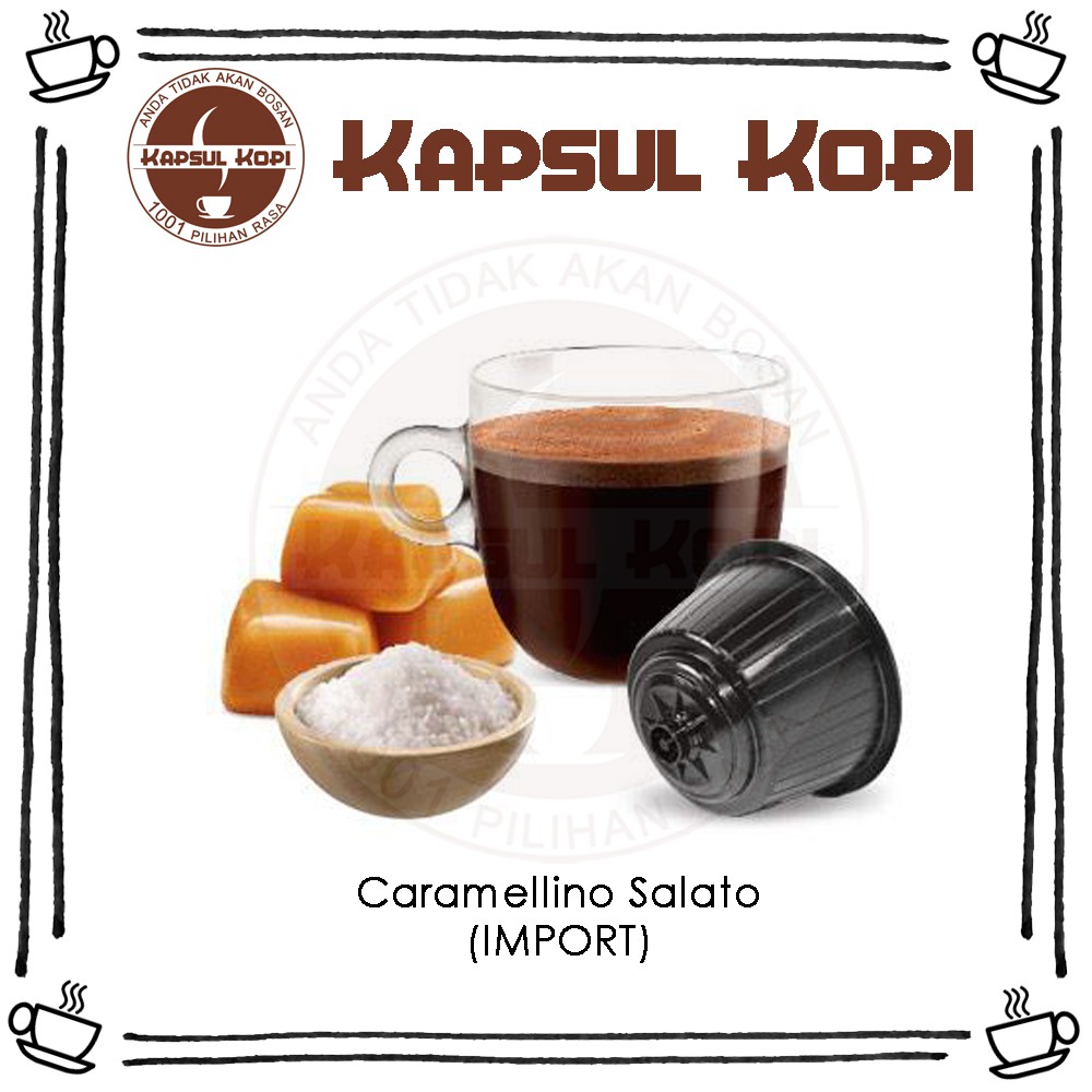 

Ecer Caramellino Salato KapsulKopi Impor Dolce Gusto Compatible Coffee