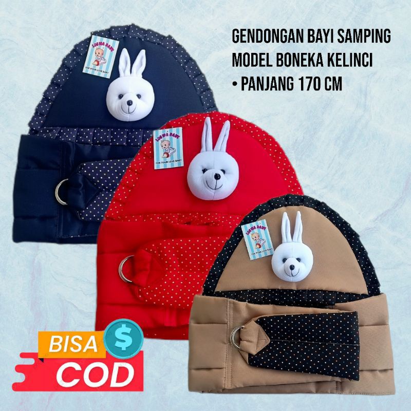 gendongan bayi renda boneka rabbit