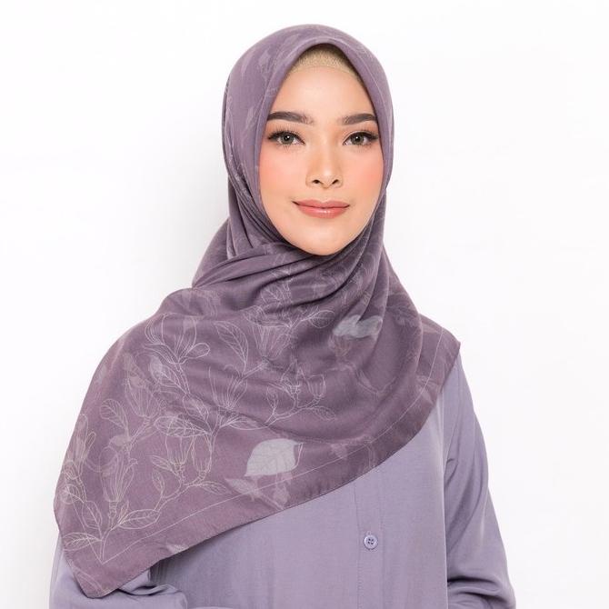 ZM Zaskia Mecca - Aceh Berry Scarf Kerudung Segi Empat Water Splash