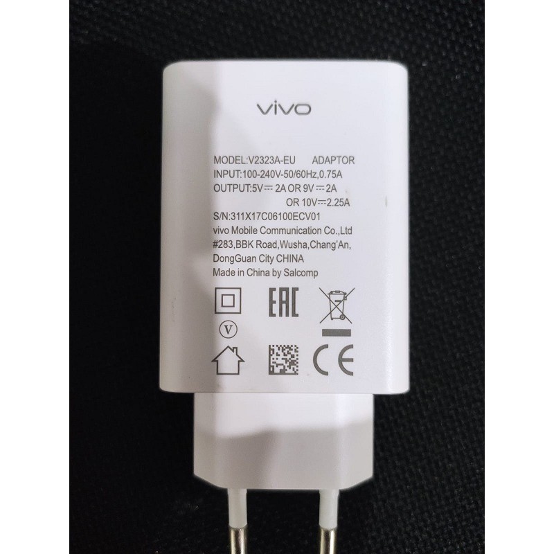 Charger VIVO Fast Charging + Type-C V2323A-EU 10V Original100%