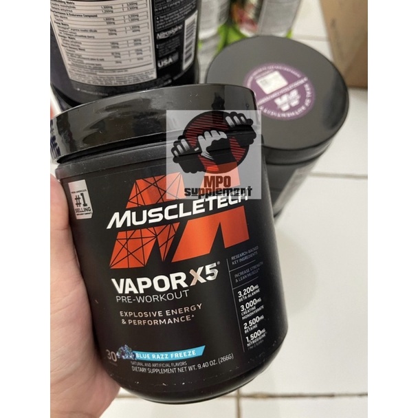 Vapor X5 Next Gen Preworkout 30 servings Nano Vapor X5 Next Gen Pre Workout KEMASAN BARU