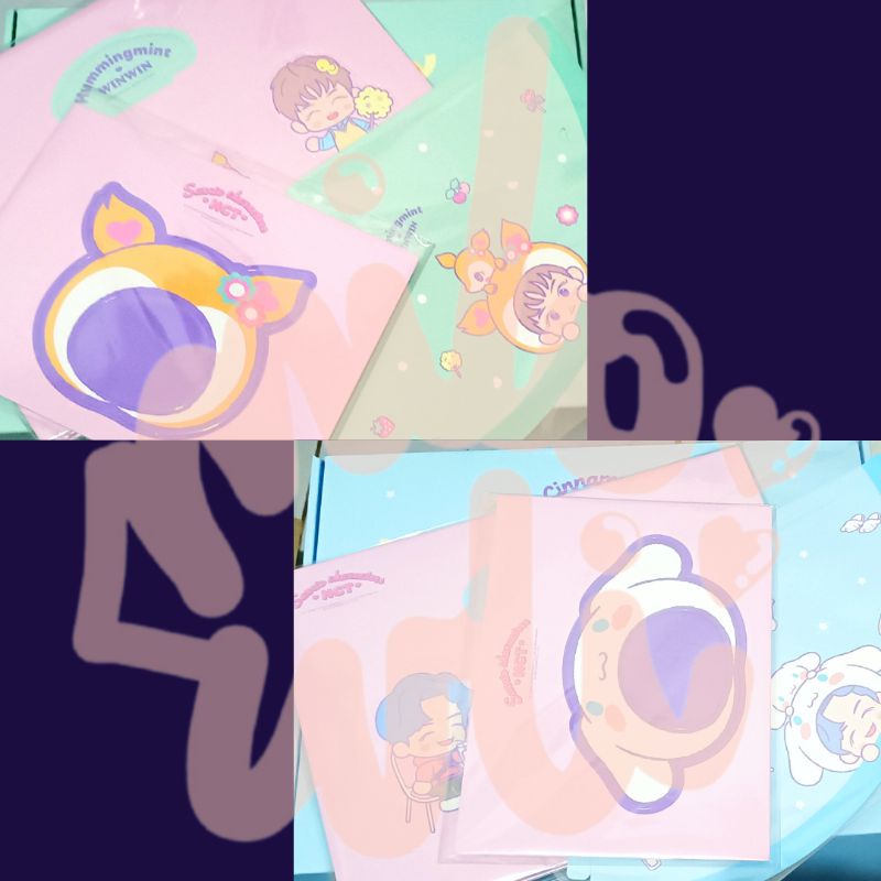 [READY STOCK] Sharing Party Package NCT x Sanrio Winwin Jeno Hummingmint Cinnamoroll | Mini Prop Sta