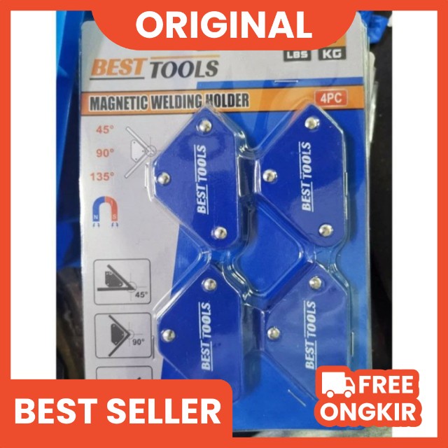 Smart Magnet Welding Magnet set Siku Magnet Holder/Alat Bantu Las 4pcs