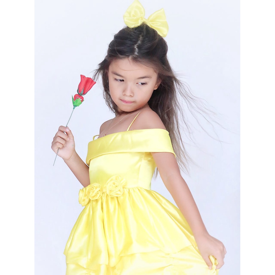 Dress Princess Belle Anak Unik/Gaun Pesta Anak/Dress Anak