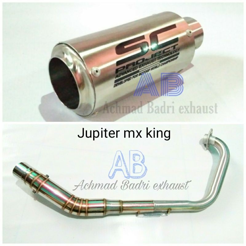 KNALPOT JUPITER MX KING KNALPOT MX KING 150 MODEL KNALPOT SC PROJECT EXHAUST