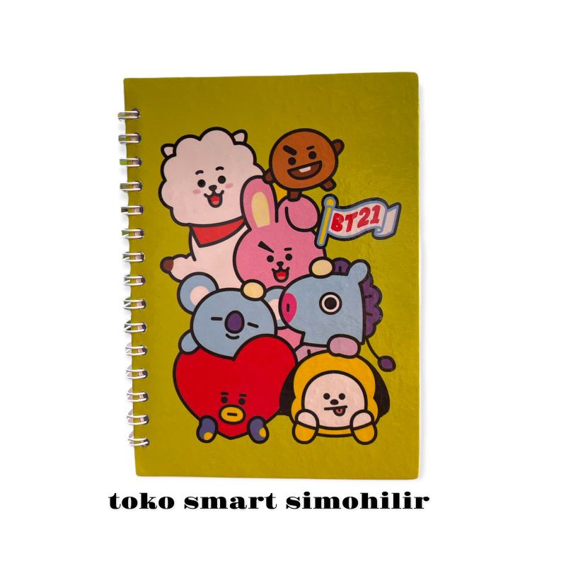 HARDCOVER SPIRAL NOTE BT21 A6