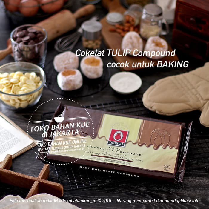 

Cokelat Tulip Dark Chocolate Compound Coklat Batang Murah Enak 1 kg promo