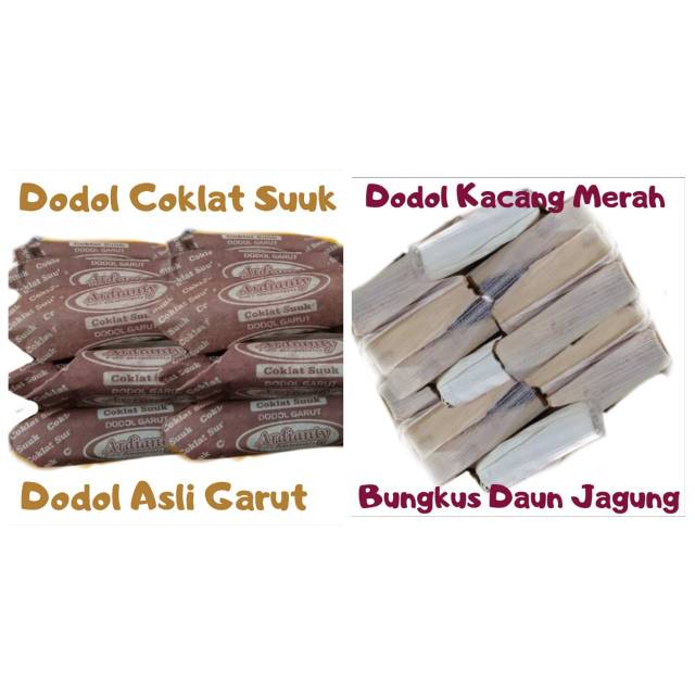 

Dodol Garut 500 gr Mix Coklat Suuk dan Kacang Merah Bungkus Daun Jagung Cemilan Camilan Khas Unik