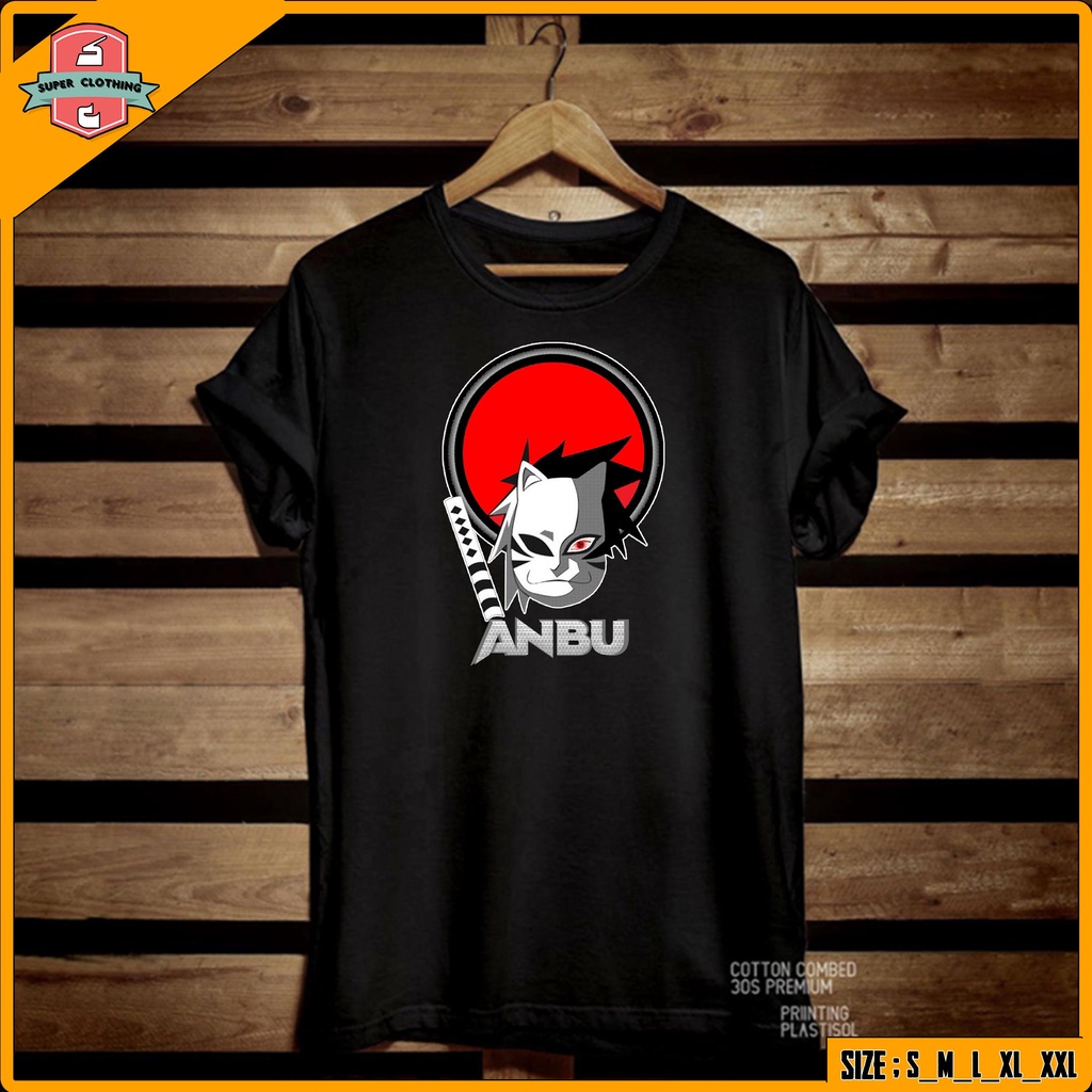 KAOS KAKASHI NARUTO - BAJU ANIME NARUTO ANBU - T-SHIRT ANIME KAKASHI ANBU - BAJU KAOS ANIME KAKASHI 